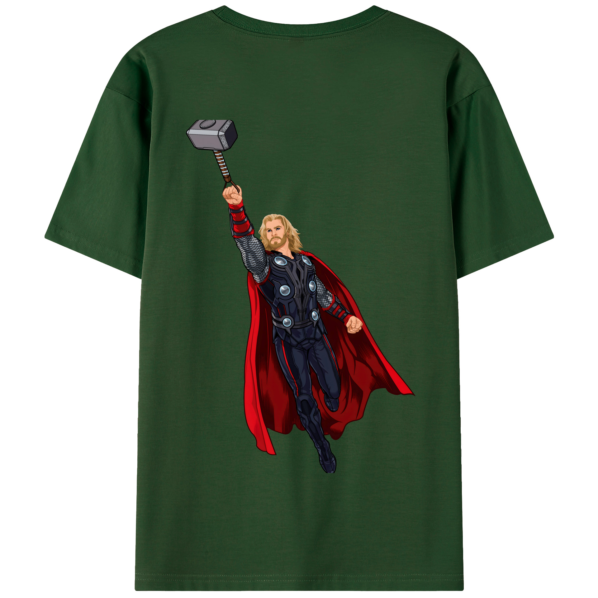 （画像用） アベンジャーズ The Avengers 綿100％半袖Tシャツ（背面プリント）